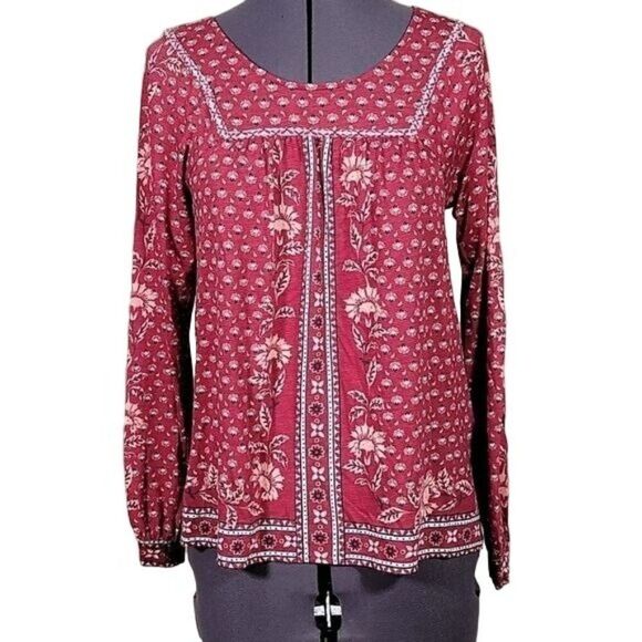 Style & Co. Tops - Style & Co Long Sleeve Peasant Top Sz XSP